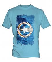 Northern Mariana Islands Grunge Flag Mens T-Shirt