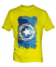 Northern Mariana Islands Grunge Flag Mens T-Shirt