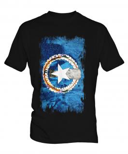 Northern Mariana Islands Grunge Flag Mens T-Shirt