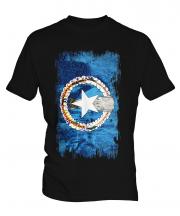 Northern Mariana Islands Grunge Flag Mens T-Shirt