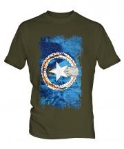 Northern Mariana Islands Grunge Flag Mens T-Shirt