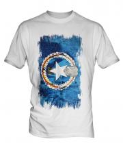 Northern Mariana Islands Grunge Flag Mens T-Shirt