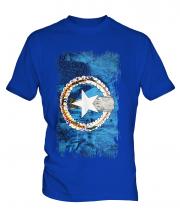 Northern Mariana Islands Grunge Flag Mens T-Shirt