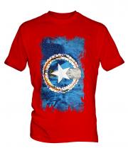 Northern Mariana Islands Grunge Flag Mens T-Shirt