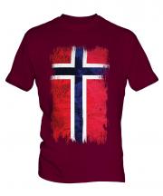 Norway Grunge Flag Mens T-Shirt