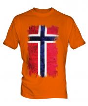 Norway Grunge Flag Mens T-Shirt