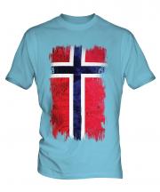 Norway Grunge Flag Mens T-Shirt