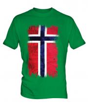 Norway Grunge Flag Mens T-Shirt