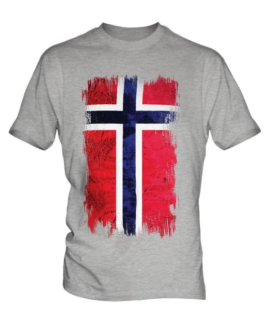 Norway Grunge Flag Mens T-Shirt