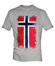 Norway Grunge Flag Mens T-Shirt
