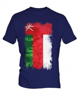 Oman Grunge Flag Mens T-Shirt