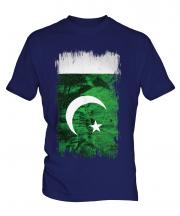 Pakistan Grunge Flag Mens T-Shirt