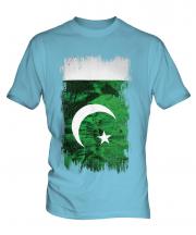 Pakistan Grunge Flag Mens T-Shirt