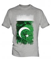 Pakistan Grunge Flag Mens T-Shirt