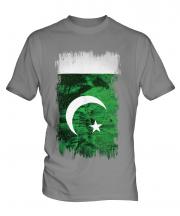 Pakistan Grunge Flag Mens T-Shirt