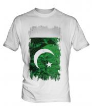 Pakistan Grunge Flag Mens T-Shirt