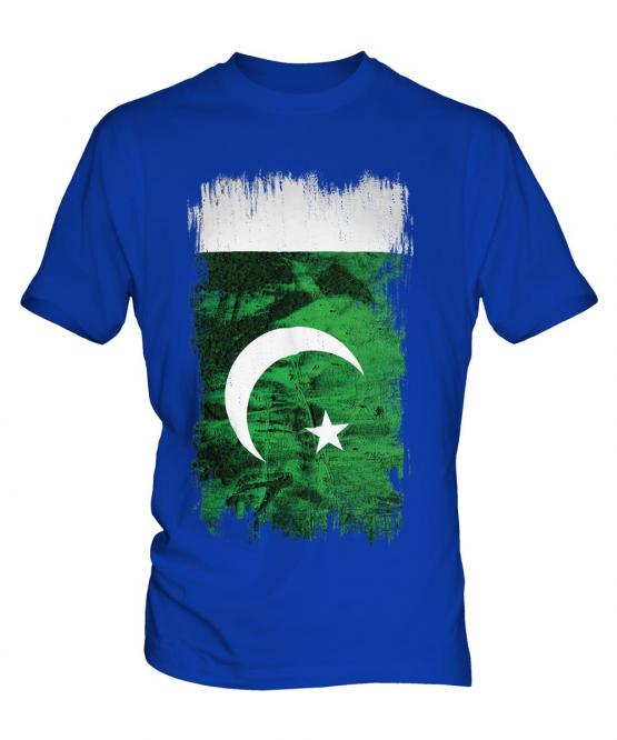 Pakistan Grunge Flag Mens T-Shirt
