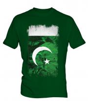 Pakistan Grunge Flag Mens T-Shirt