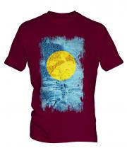 Palau Grunge Flag Mens T-Shirt