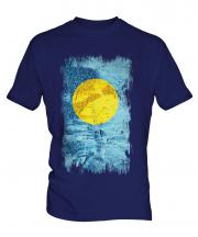 Palau Grunge Flag Mens T-Shirt