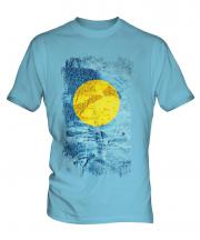 Palau Grunge Flag Mens T-Shirt