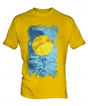 Palau Grunge Flag Mens T-Shirt
