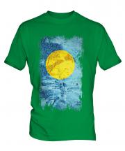 Palau Grunge Flag Mens T-Shirt