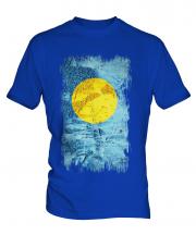 Palau Grunge Flag Mens T-Shirt