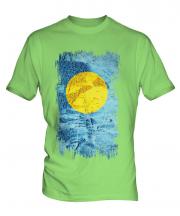 Palau Grunge Flag Mens T-Shirt