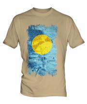 Palau Grunge Flag Mens T-Shirt