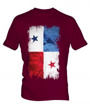 Panama Grunge Flag Mens T-Shirt