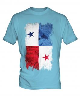 Panama Grunge Flag Mens T-Shirt