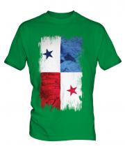 Panama Grunge Flag Mens T-Shirt