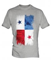 Panama Grunge Flag Mens T-Shirt