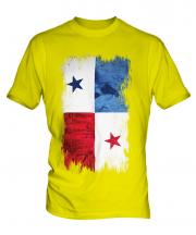 Panama Grunge Flag Mens T-Shirt