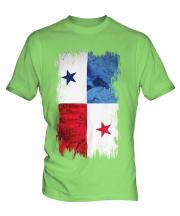 Panama Grunge Flag Mens T-Shirt