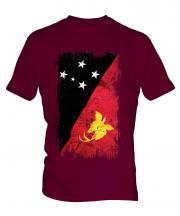 Papua New Guinea Grunge Flag Mens T-Shirt