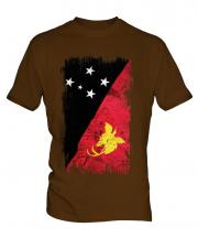 Papua New Guinea Grunge Flag Mens T-Shirt