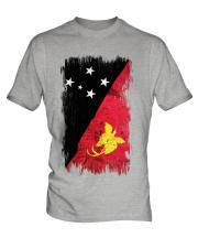 Papua New Guinea Grunge Flag Mens T-Shirt