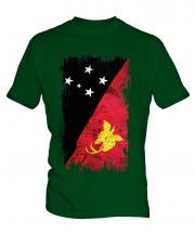 Papua New Guinea Grunge Flag Mens T-Shirt