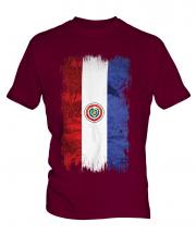 Paraguay Grunge Flag Mens T-Shirt