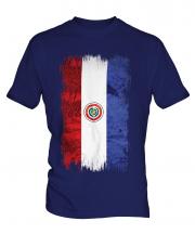 Paraguay Grunge Flag Mens T-Shirt