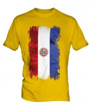 Paraguay Grunge Flag Mens T-Shirt