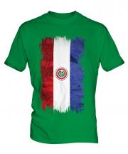Paraguay Grunge Flag Mens T-Shirt