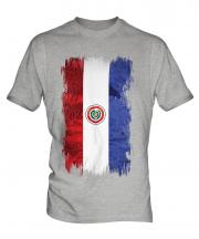 Paraguay Grunge Flag Mens T-Shirt