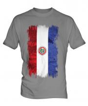 Paraguay Grunge Flag Mens T-Shirt