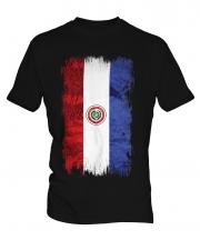 Paraguay Grunge Flag Mens T-Shirt