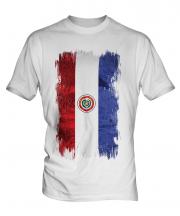 Paraguay Grunge Flag Mens T-Shirt