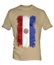 Paraguay Grunge Flag Mens T-Shirt