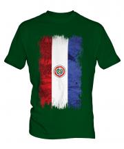 Paraguay Grunge Flag Mens T-Shirt